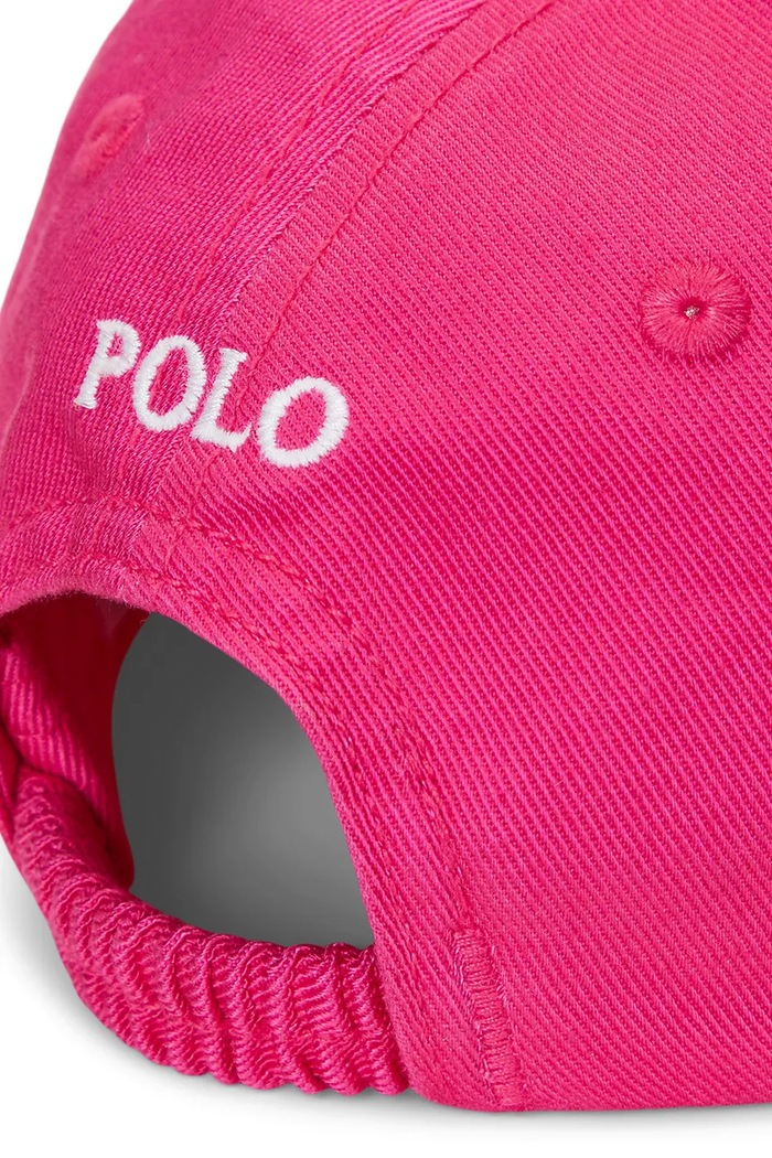 Dziewczynka Polo Ralph Lauren czapka z daszkiem bawełniana dziecięca 310785653001 różowy