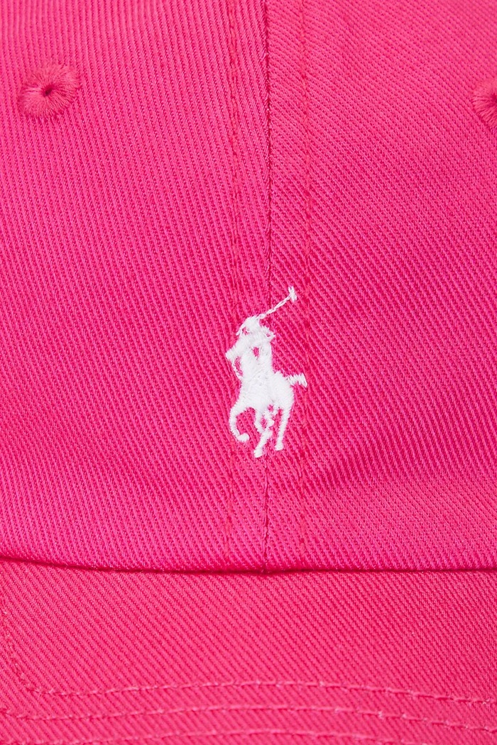 Polo Ralph Lauren czapka z daszkiem bawełniana dziecięca różowy 310785653001
