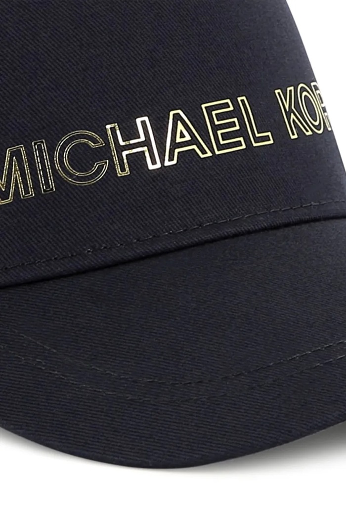 Pamučna kapa sa šiltom za bebe Michael Kors mornarsko plava R30255