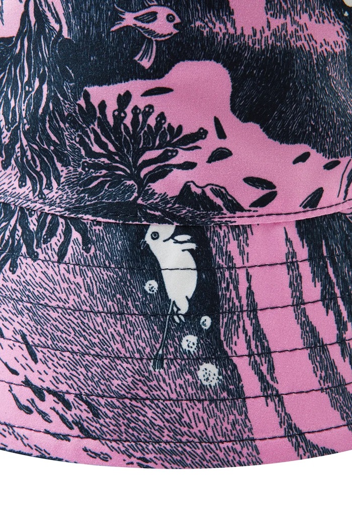 DÍVKA Dětský oboustranný klobouk Reima Moomin Viehe 5300268B.PPYA námořnická modř