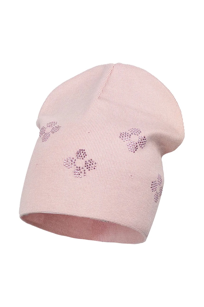 Jamiks czapka dziecięca LOUSE LOUSE.Nak.glow.JWH026.G różowy SS25