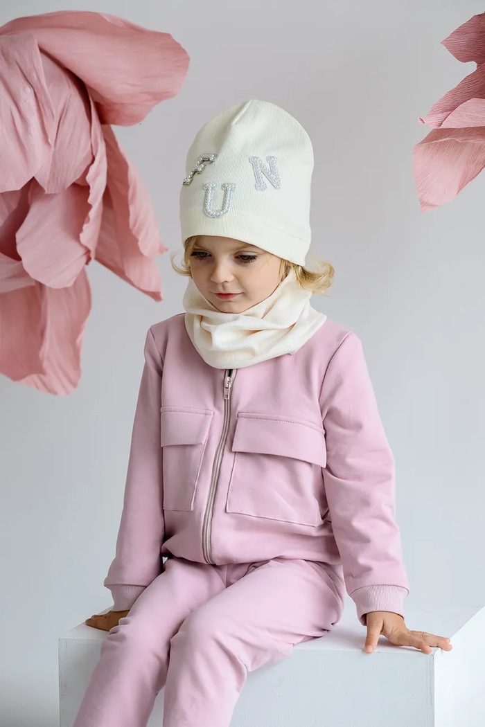 Jamiks czapka dziecięca MADONNA MADONNA.Nak.gl.JWH070.G beżowy