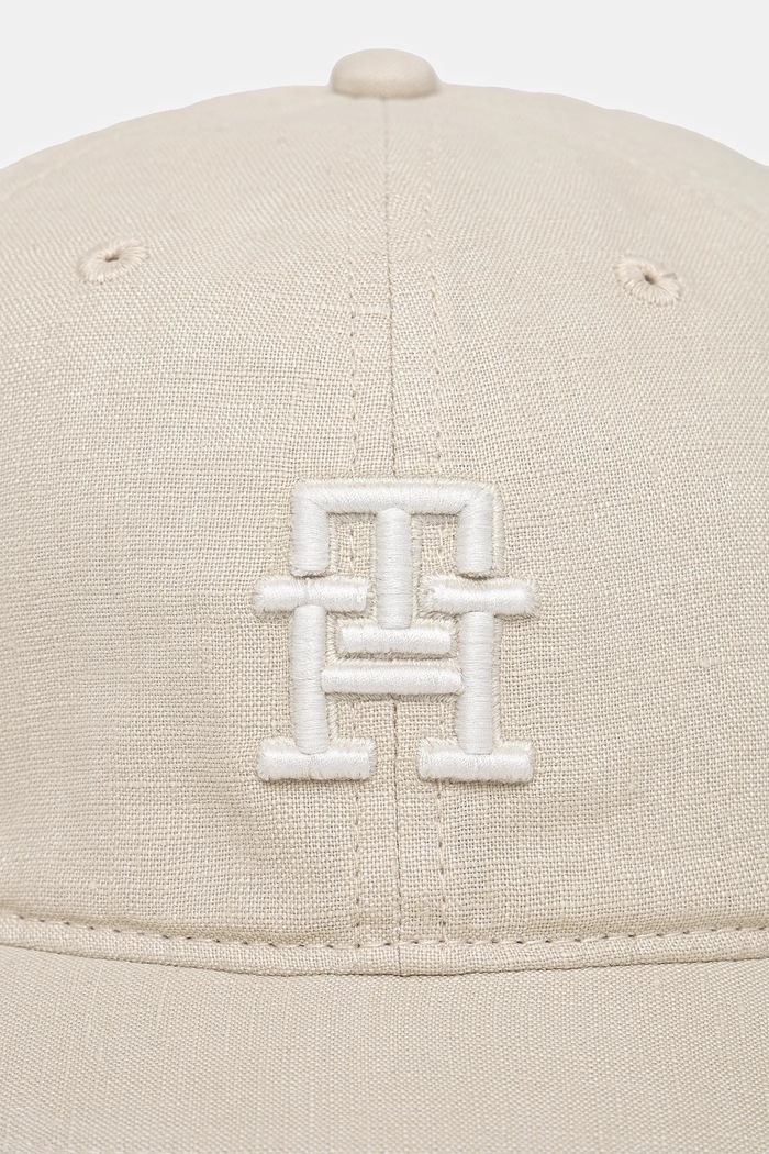 Tommy Hilfiger czapka z daszkiem bawełniana dziecięca AU0AU01954.PPYA beżowy SS25
