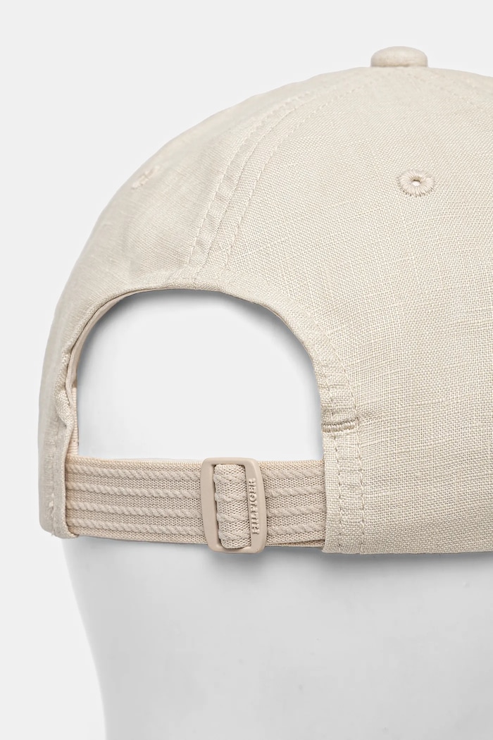 Chłopiec Tommy Hilfiger czapka z daszkiem bawełniana dziecięca AU0AU01954.PPYA beżowy