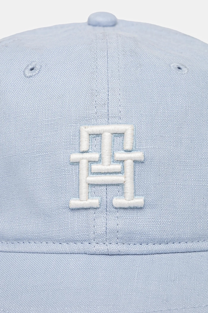 Dětská bavlněná kšiltovka Tommy Hilfiger AU0AU01954.PPYA modrá SS25