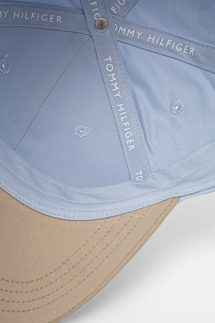 Dětská bavlněná kšiltovka Tommy Hilfiger modrá AU0AU01963.PPYA