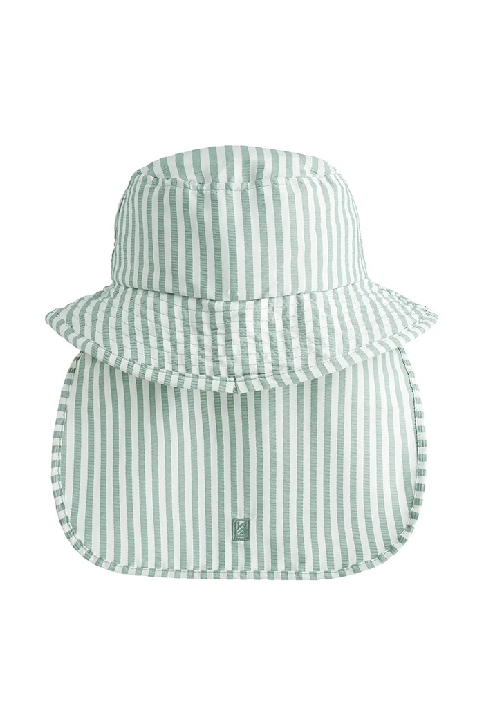 Момче Детска капела Liewood Damona Stripe Sun Hat LW19938 тюркоазен