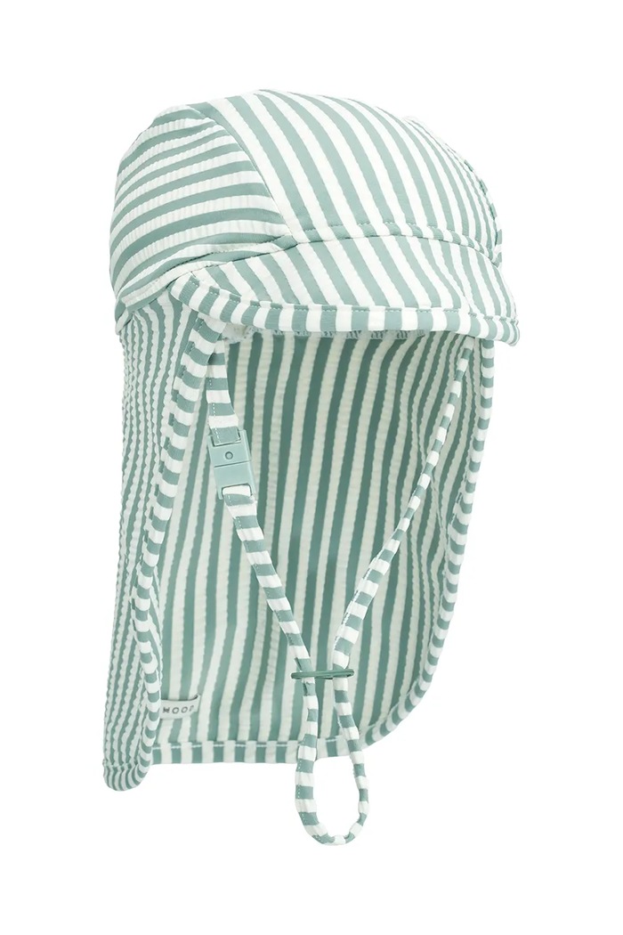 Детска шапка с козирка Liewood Cecilia Seersucker Swim Hat други тюркоазен LW19939