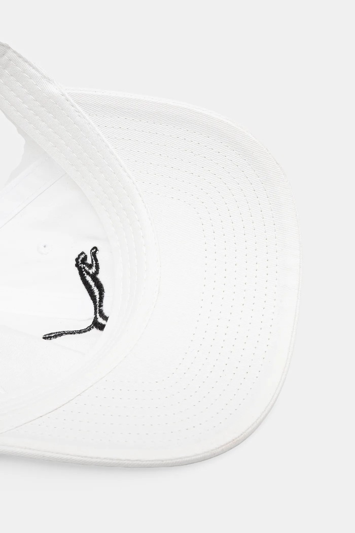 Puma șapcă din bumbac pentru copii ESS CAT BB Cap alb 026114