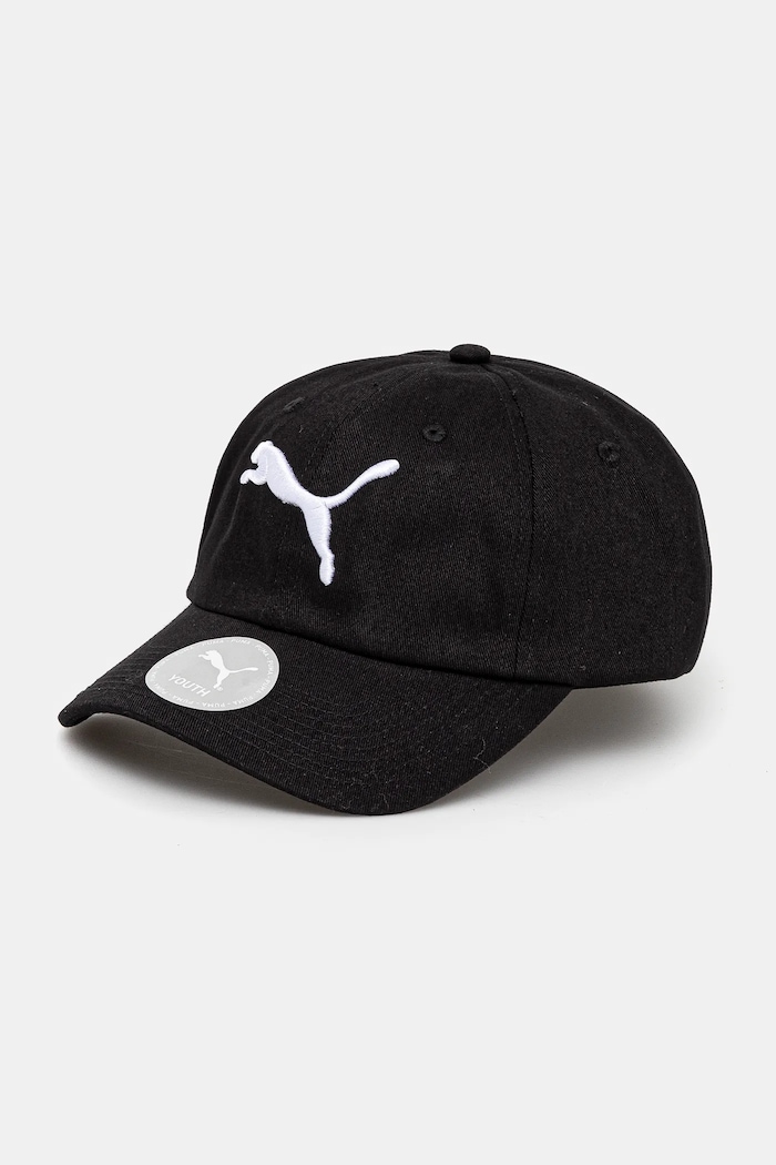 Puma șapcă din bumbac pentru copii ESS CAT BB Cap bumbac negru 026114