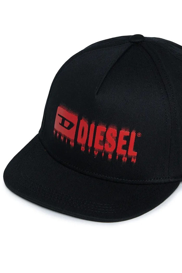 Băieți Diesel Șapcă din bumbac pentru copii FPRITTIL HAT J01908 negru