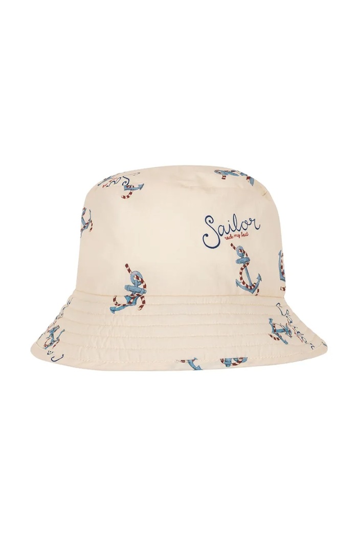 Chłopiec Konges Sløjd Kapelusz ASNOU BUCKET HAT KS103343 beżowy