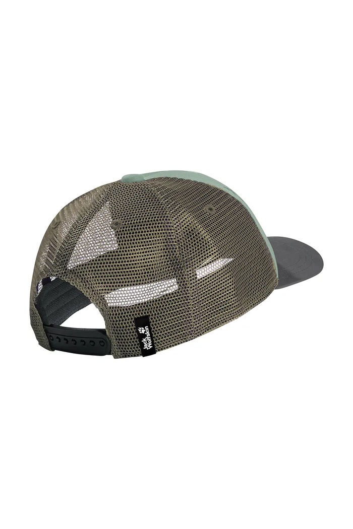 Chłopiec Jack Wolfskin czapka z daszkiem dziecięca ANIMAL MESH CAP K 1908565 zielony