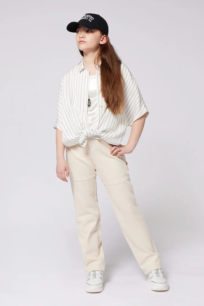 Dkny czapka z daszkiem bawełniana dziecięca D62100 czarny