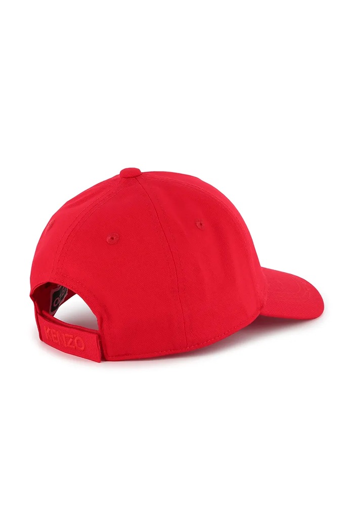 Kenzo Kids czapka z daszkiem bawełniana dziecięca K60880.44.50 czerwony SS25