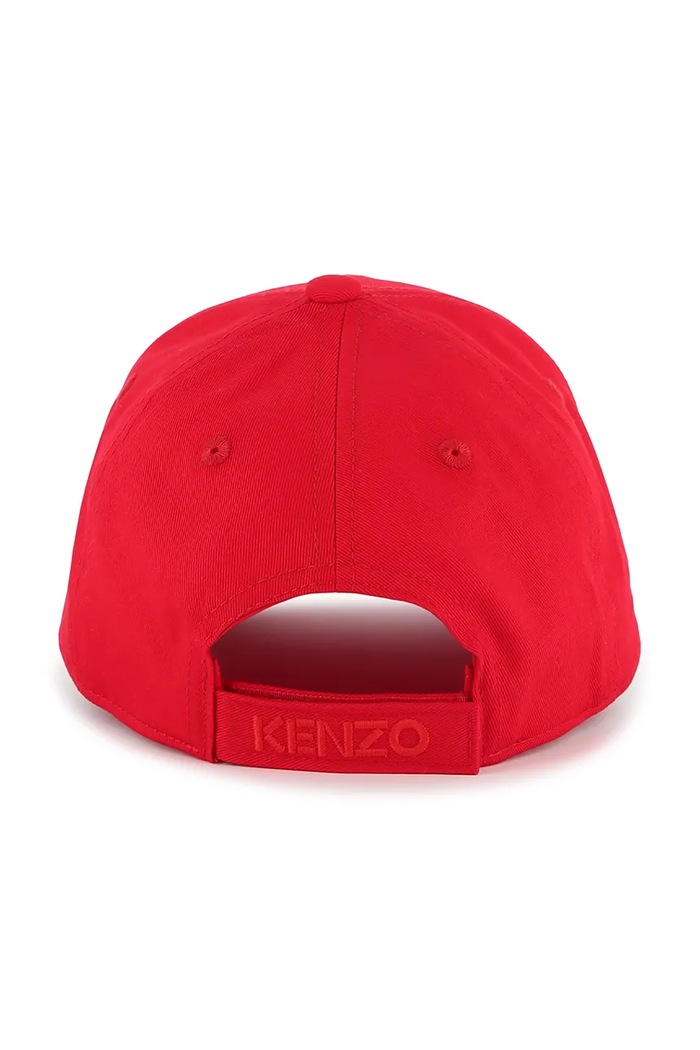 Chłopiec Kenzo Kids czapka z daszkiem bawełniana dziecięca K60880.44.50 czerwony