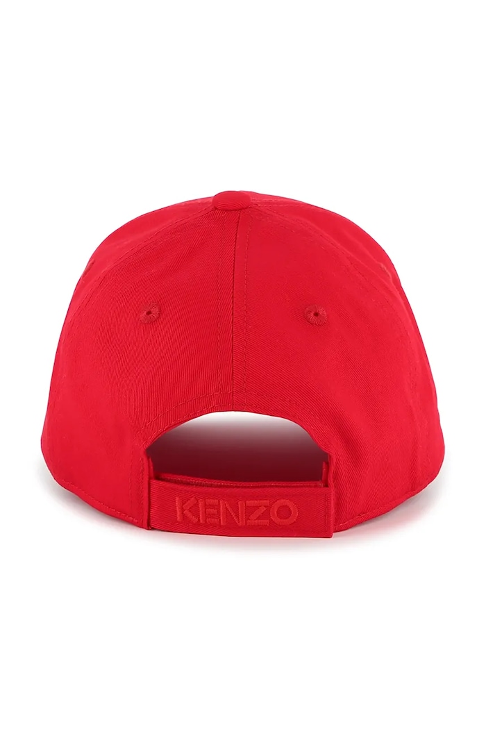 Chłopiec Kenzo Kids czapka z daszkiem bawełniana dziecięca K60880.44.50 czerwony