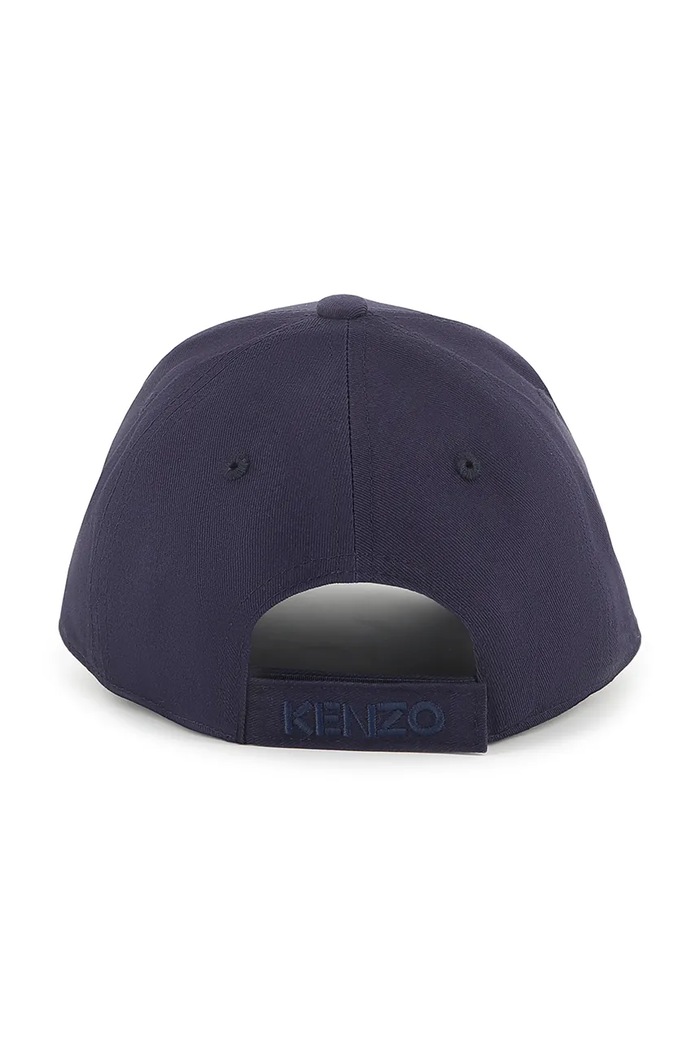 Chłopiec Kenzo Kids czapka z daszkiem bawełniana dziecięca K60880.44.50 granatowy