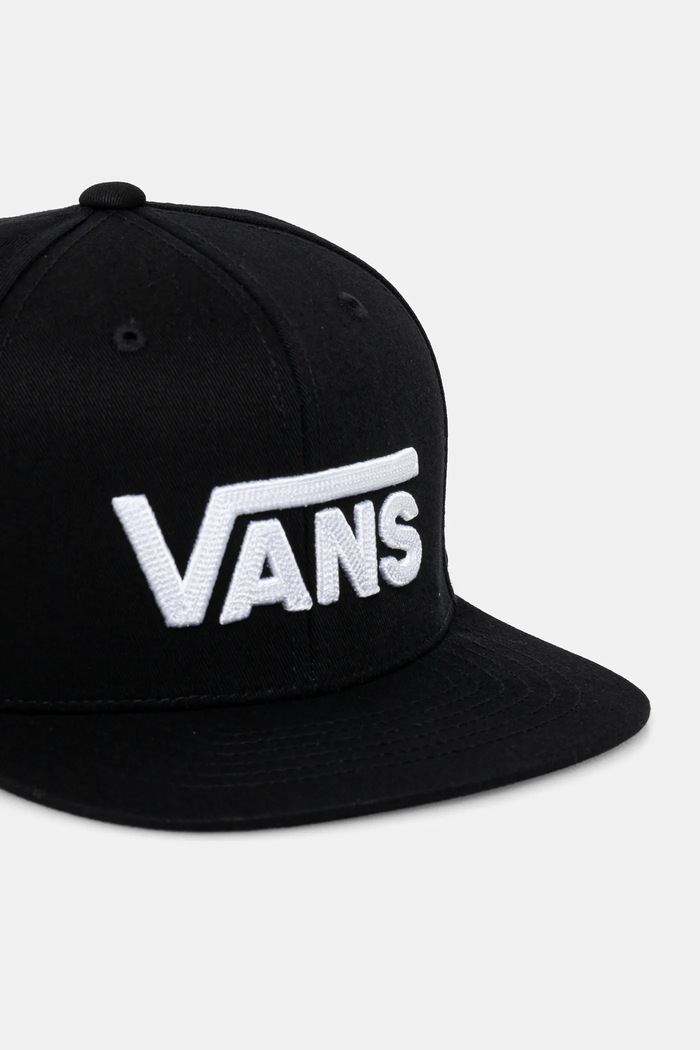 Vans șapcă din bumbac pentru copii DROP V II SNAPBACK VN0A36OUBLK1 negru SS25