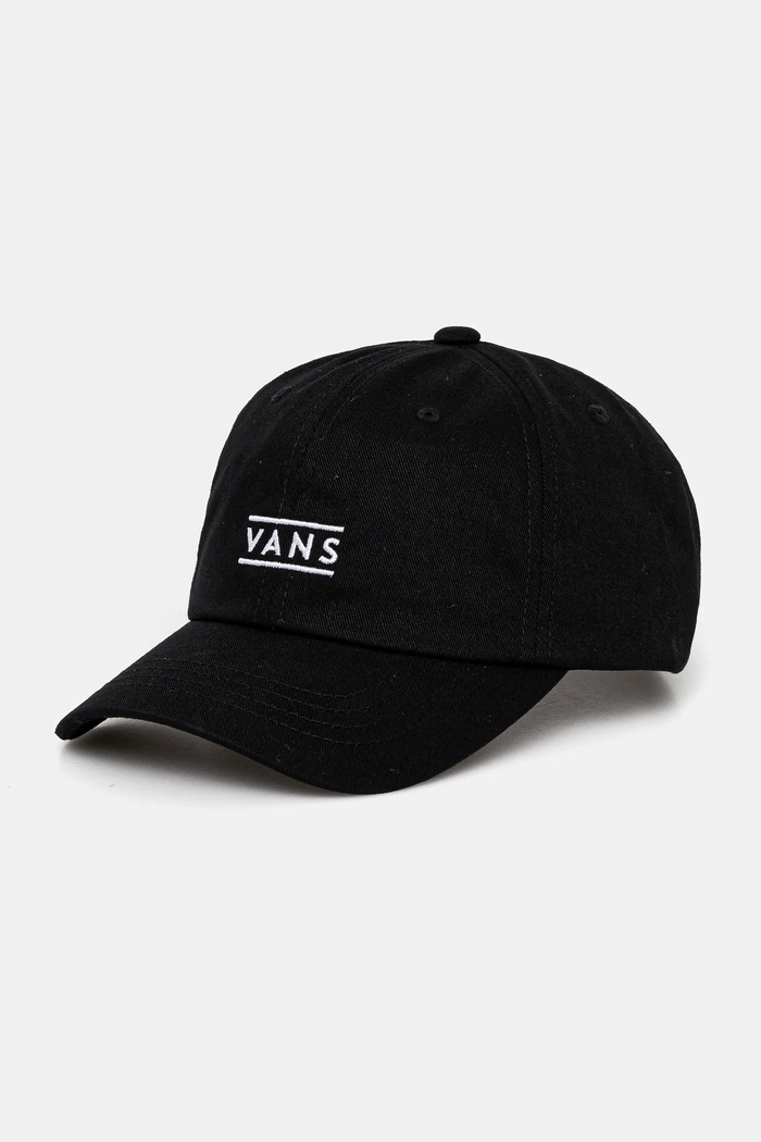 Detská bavlnená šiltovka Vans HALF BOX CURVED BILL JOCKEY bavlna čierna VN000J4TBLK1