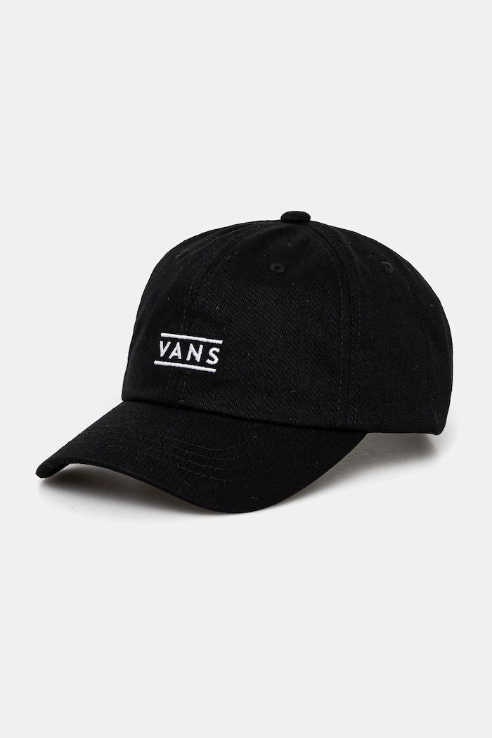 Detská bavlnená šiltovka Vans HALF BOX CURVED BILL JOCKEY bavlna čierna VN000J4TBLK1