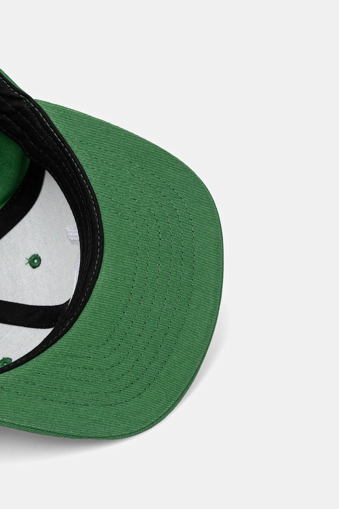 Vans șapcă din bumbac pentru copii DROP V II SNAPBACK verde VN0A36OUBR11
