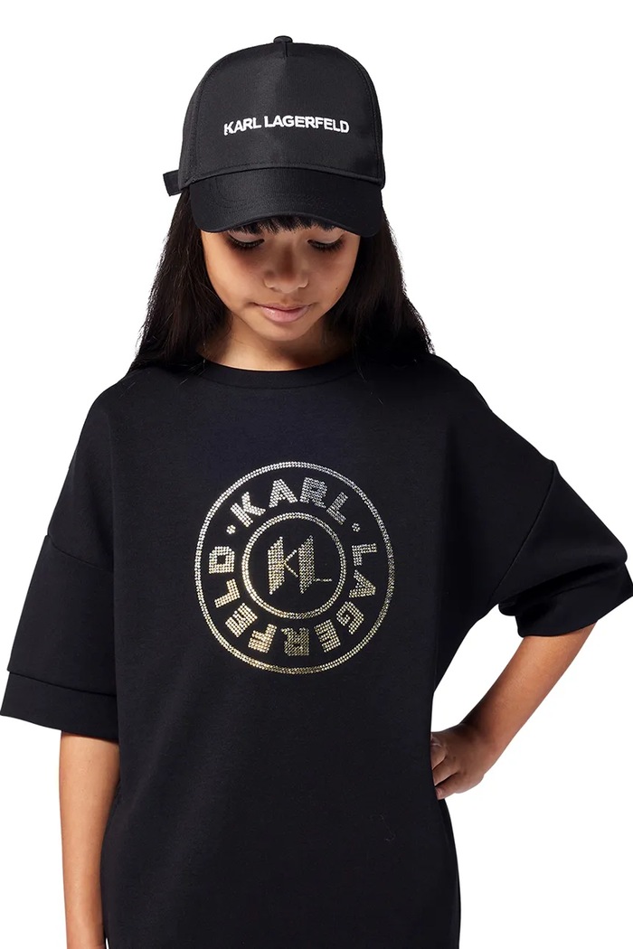 Karl Lagerfeld czapka z daszkiem dziecięca pozostałe czarny Z30395