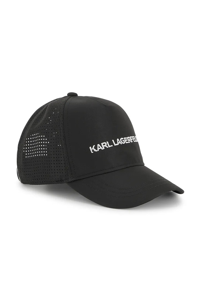 Karl Lagerfeld czapka z daszkiem dziecięca Z30395 czarny SS25