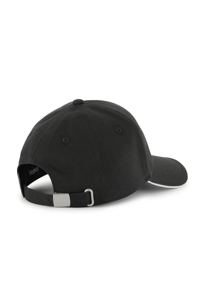 Karl Lagerfeld czapka z daszkiem bawełniana dziecięca Z30396 czarny SS25