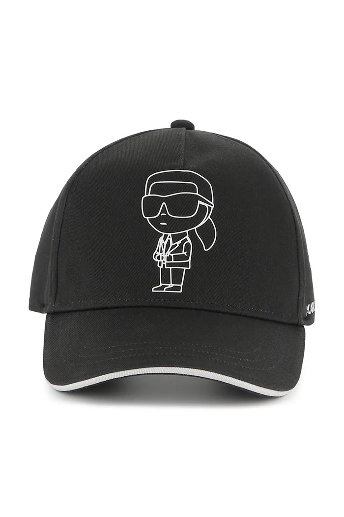 Karl Lagerfeld czapka z daszkiem bawełniana dziecięca Z30396