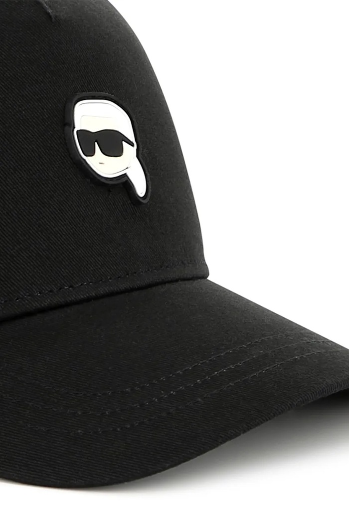 Karl Lagerfeld czapka z daszkiem bawełniana dziecięca Z30398 czarny