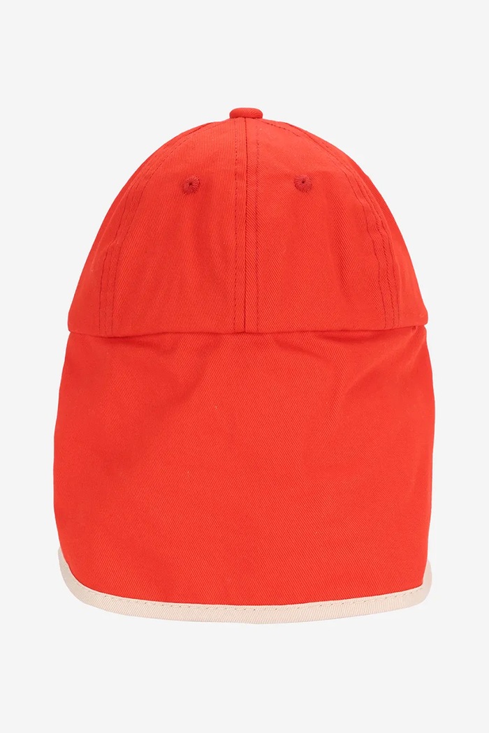 Bobo Choses czapka z daszkiem bawełniana dziecięca Funny Snail czerwony 125AH007