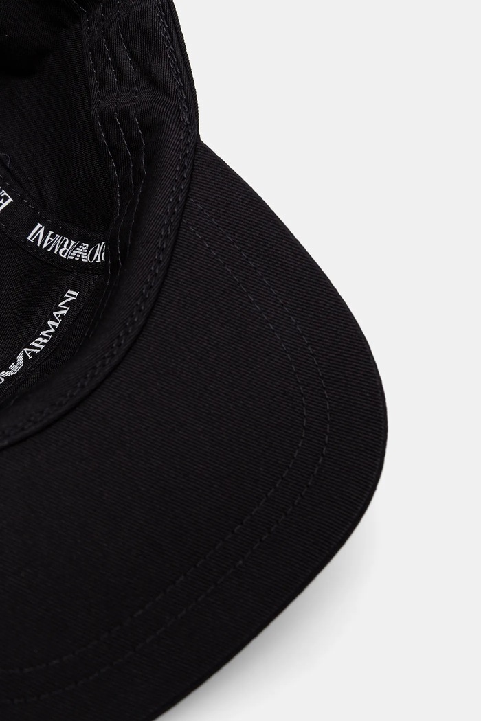 Pamučna kapa sa šiltom Emporio Armani EB000328.AF14016 crna