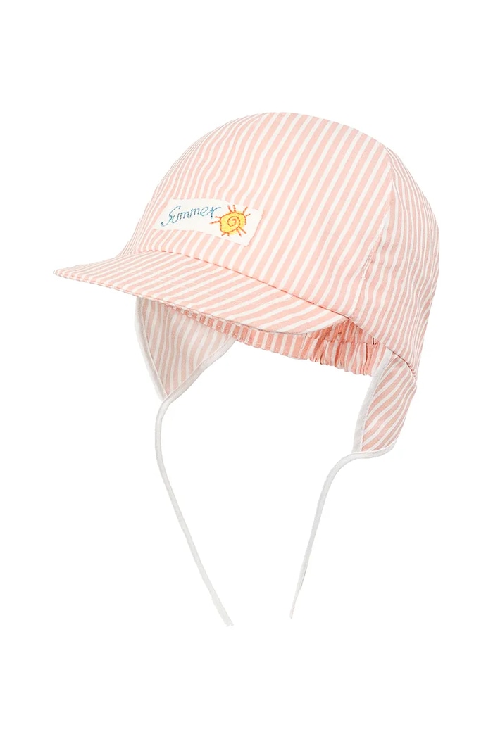 Pamučna kapa sa šiltom za bebe Jamiks RAJ RAJ.Nakr.glowy.JLH074.K narančasta SS25