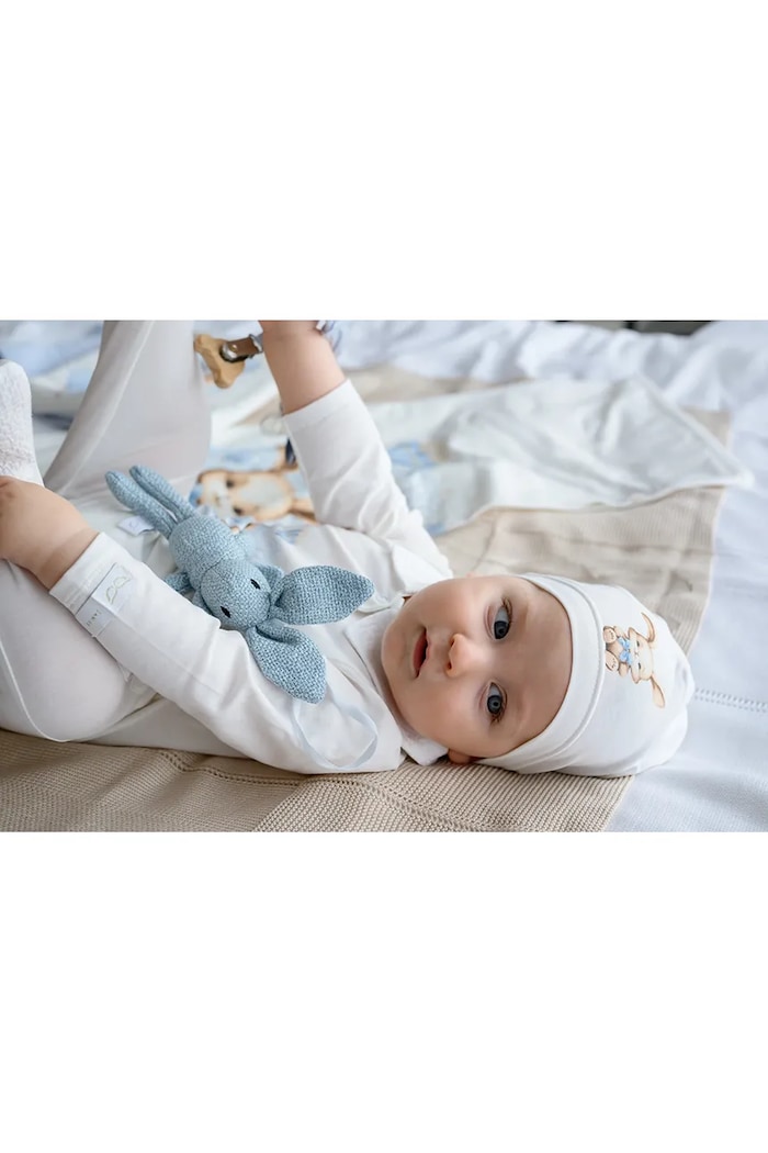 Chłopiec Jamiks czapka dziecięca ROBIN ROBIN.Nakr.glo.JLH023.G biały