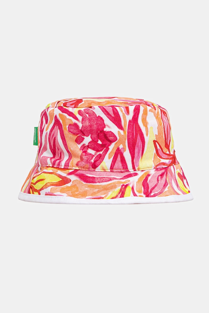 Dětský oboustranný klobouk United Colors of Benetton 6YPLGA01G.P.Seasonal oranžová SS25