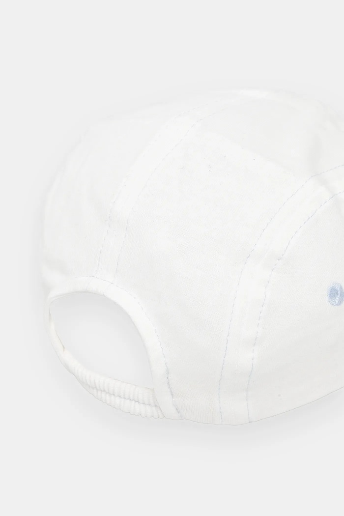 Dječaci Pamučna kapa sa šiltom za bebe United Colors of Benetton 69G7AA00X.W.Seasonal bijela