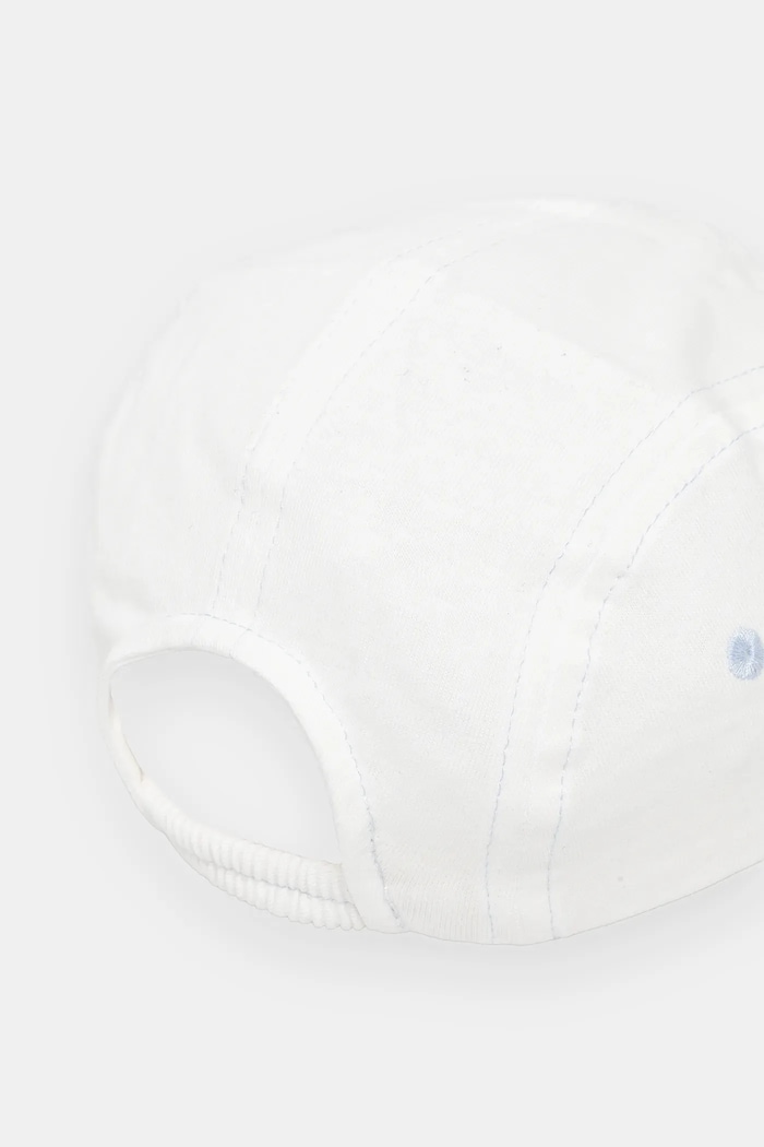 Dječaci Pamučna kapa sa šiltom za bebe United Colors of Benetton 69G7AA00X.W.Seasonal bijela