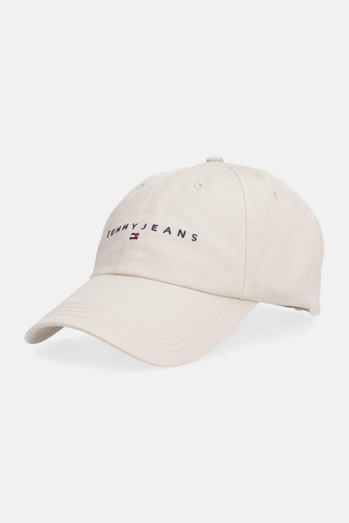 Bavlnená šiltovka Tommy Jeans 0 bavlna béžová AM0AM12958