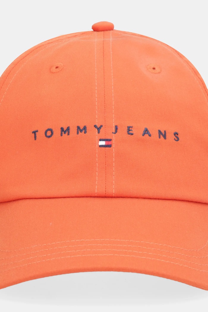 Bavlněná baseballová čepice Tommy Jeans 0 AM0AM12958 oranžová SS26