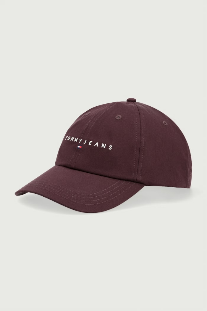 Tommy Jeans czapka bejsbolówka męska bawełniana bordowy AM0AM12958