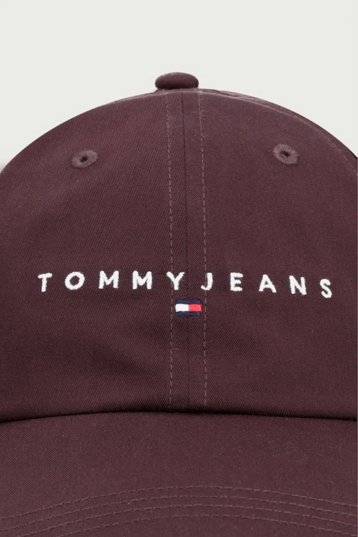 Tommy Jeans czapka bejsbolówka męska bawełniana AM0AM12958 bordowy SS26