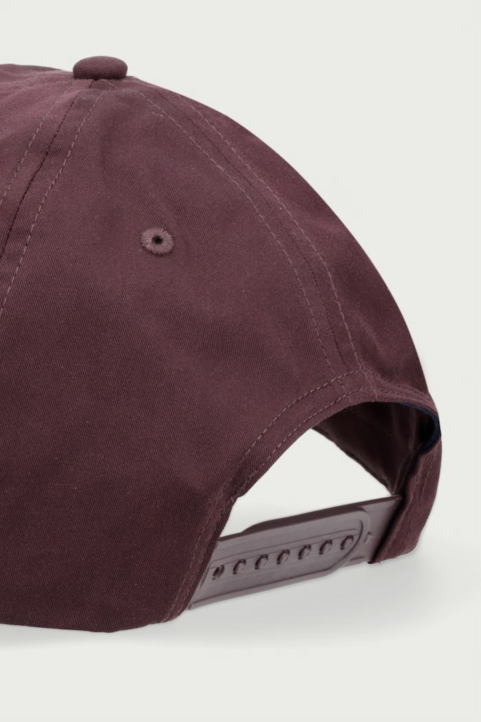 Akcesoria Tommy Jeans czapka bejsbolówka męska bawełniana AM0AM12958 bordowy