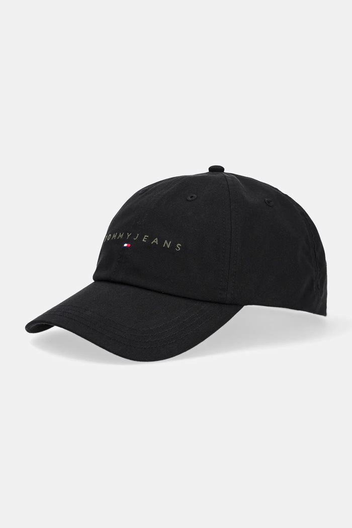 Bavlněná baseballová čepice Tommy Jeans 0 bavlna černá AM0AM12958