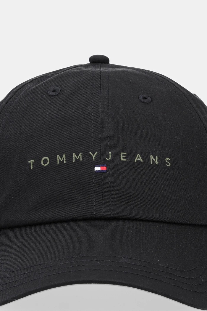 Bavlněná baseballová čepice Tommy Jeans 0 AM0AM12958 černá SS26