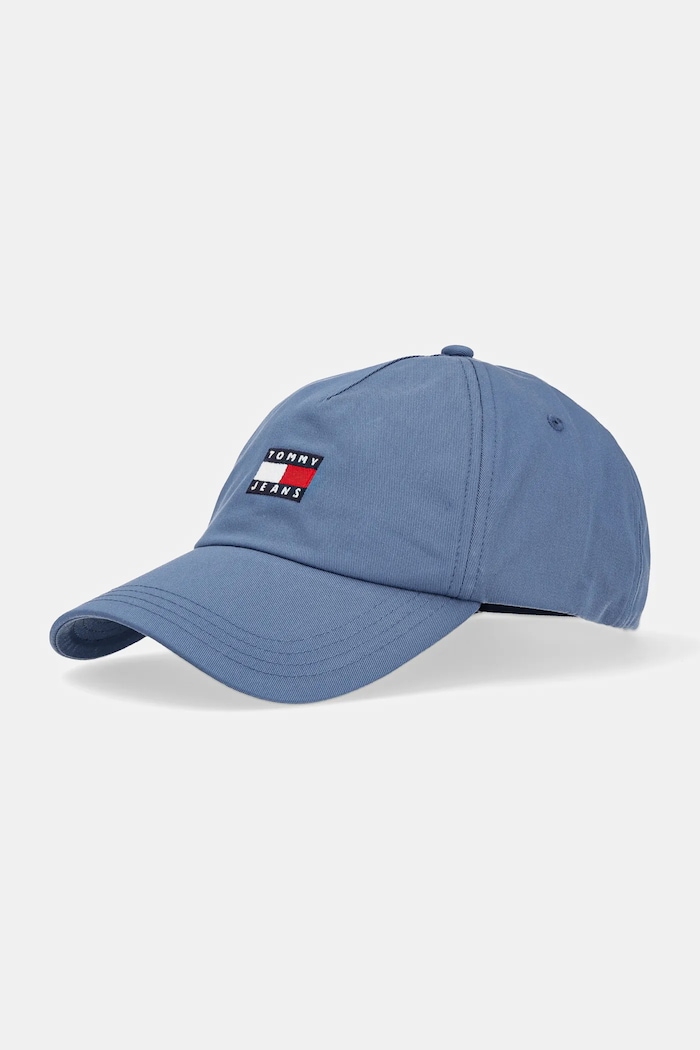 Tommy Jeans kšiltovka pánská bavlněná bavlna tyrkysová AM0AM12933