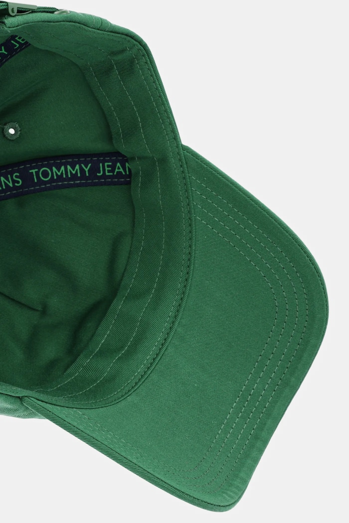 Tommy Jeans kšiltovka pánská bavlněná zelená AM0AM12933