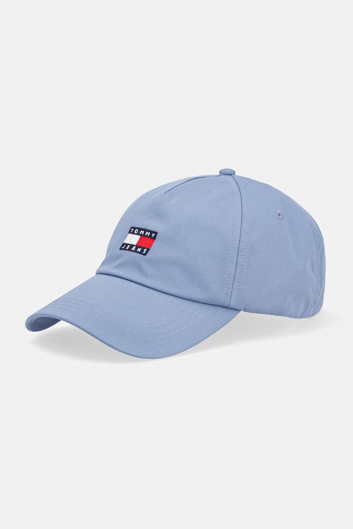 Tommy Jeans kšiltovka pánská bavlněná bavlna modrá AM0AM12933