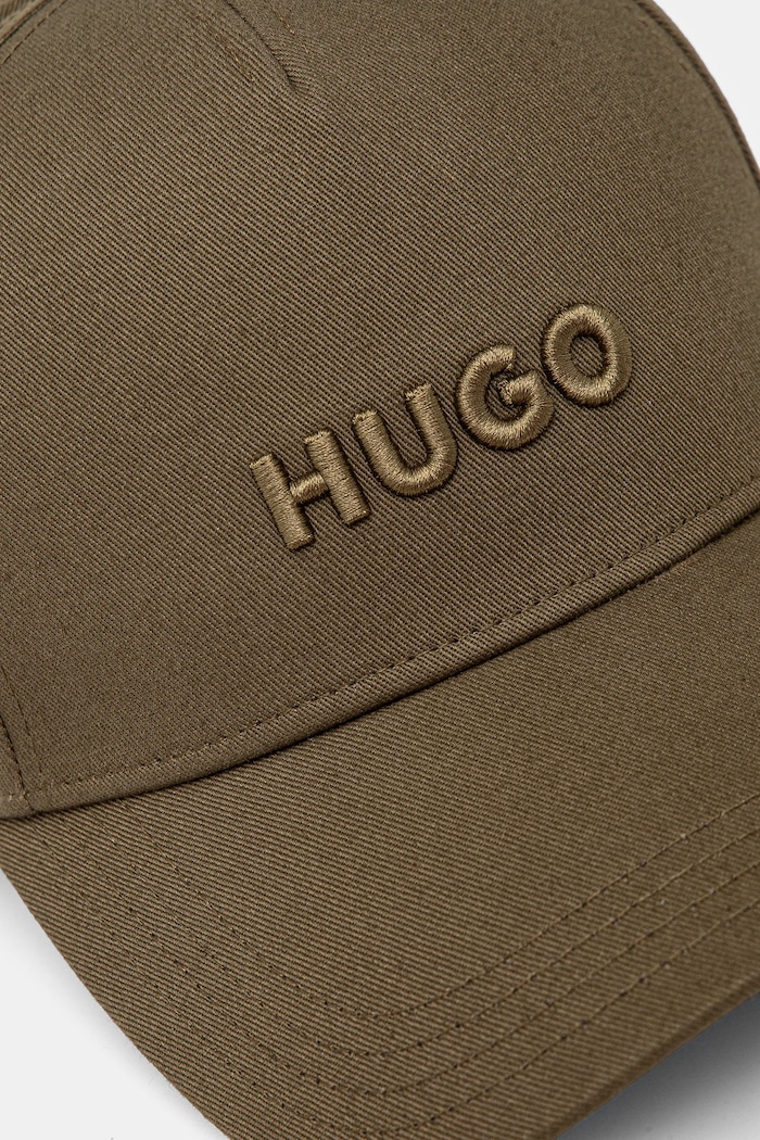 HUGO șapcă bărbătească din bumbac Jude 50533410 verde SS26
