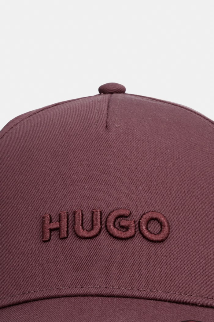 HUGO șapcă bărbătească de bumbac Jude 50533410 maro SS26